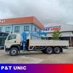 รับติดตั้งเครนรถบรรทุก UNIC กรุงเทพ - ขายเครนติดรถบรรทุก - พีแอนด์ที โพรเกร็ส