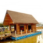 Receive floating house rafts. - Daiichi Plastic Co., Ltd.