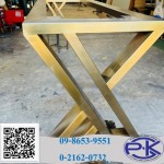 Stainless steel design and steel interior design.