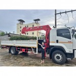 Used six-wheel truck with crane 5 tons, Nakhon Pathom - เครนมือสองญี่ปุ่น - สุรชัยเครน