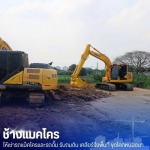 แมคโครให้เช่าพร้อมคนขับ - ช้างแมคโครให้เช่า