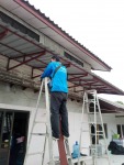 รับออกแบบติดตั้งโครงหลังคากันสาด - รางน้ำฝนอุบล วาริน ช.อาร์ท