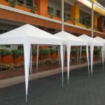 เต็นท์ทรงปิระมิดสีขาว ขนาด  2 X 2 เมตร
