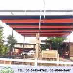 โครงสกายไลท์ผ้าใบ ลาดกระบัง - อ้อมผ้าใบกันสาด เต็นท์ผ้าใบลาดกระบัง