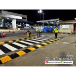 ติดตั้งหมอนคอนกรีตกั้นล้อรถ