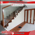 รับติดตั้งราวบันไดกระจก