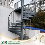 บันไดเหล็กภายนอก (Outdoor Steel Stair)