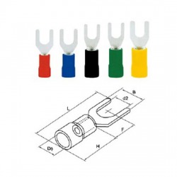 หางปลาแฉกหุ้ม (SV Insulated spade terminal)