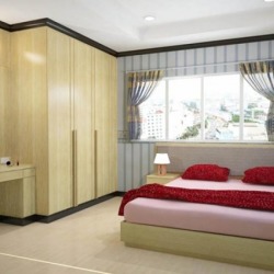 ห้องนอน ตกแต่งภายใน รับทำเฟอร์นิเจอร์บิวอินท์กระจกอลูมิเนียม