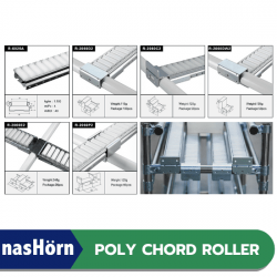 ผู้ผลิตโรลเลอร์พลาสติก Plastic free roller (steel pipe with zinc plate)