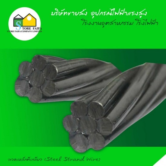 ลวดเหล็กตีเกลียว (Steel Strand Wire) สลักห่วงโอเวล 